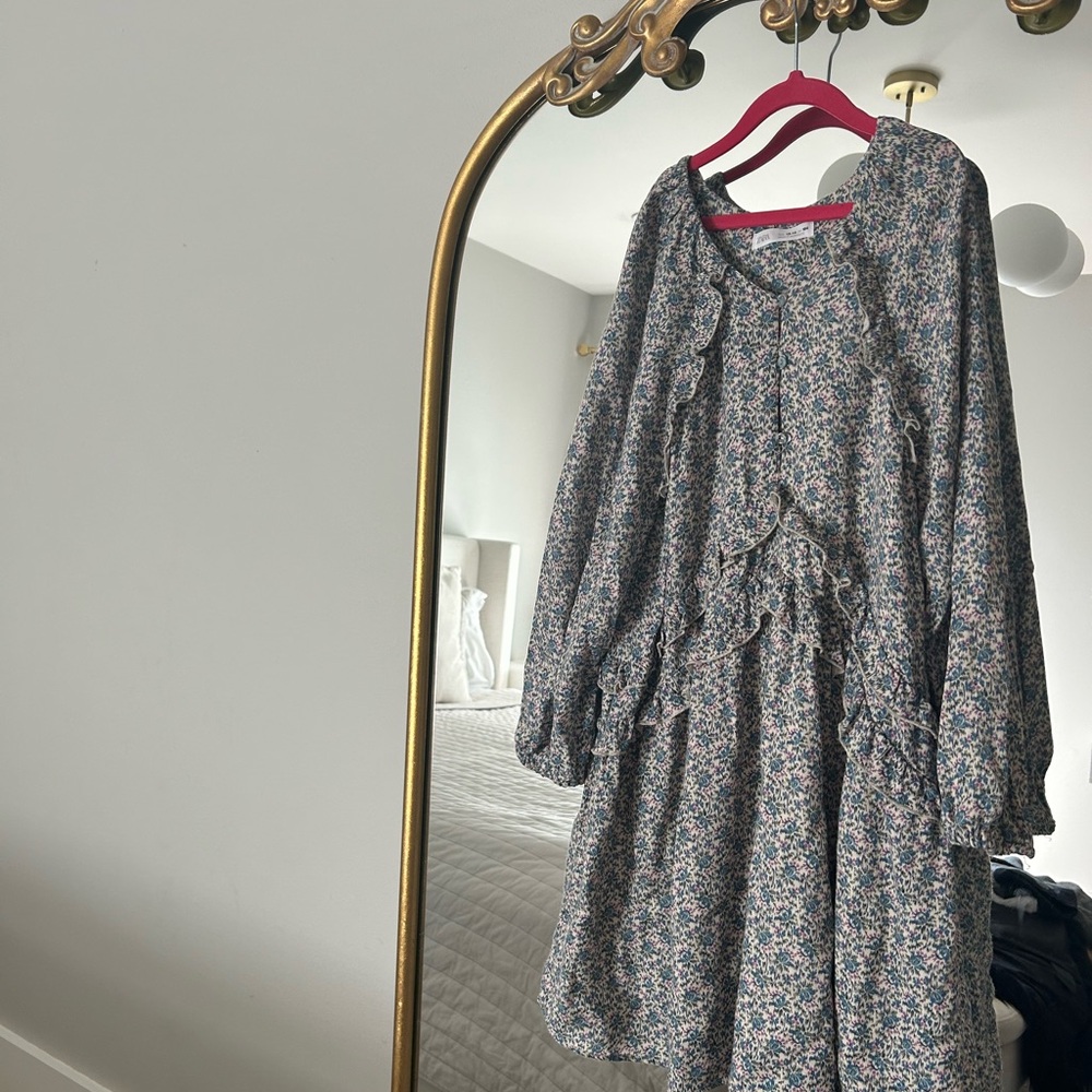 Floral Long-Sleeve Dress